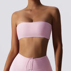 Strapless Sports Bra Gym Top Women Quick-Drying Yoga Clothes Women Tube Top Fitness Chest Wrap Underwear Workout Bra Female